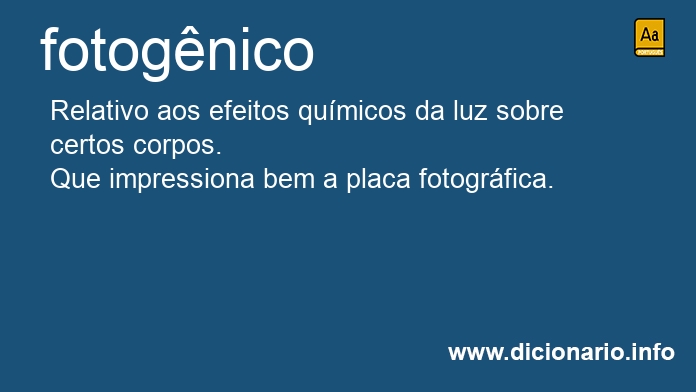 Significado de fotognica
