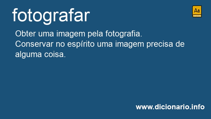 Significado de fotografai