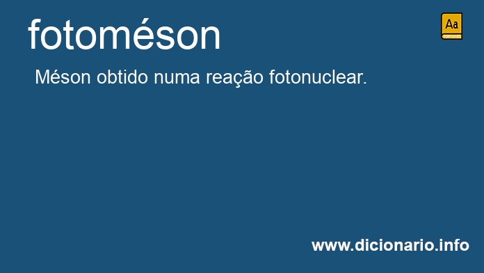 Significado de fotomson