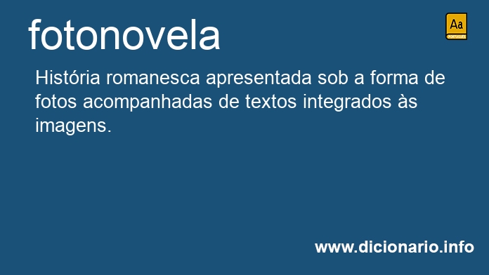 Significado de fotonovela