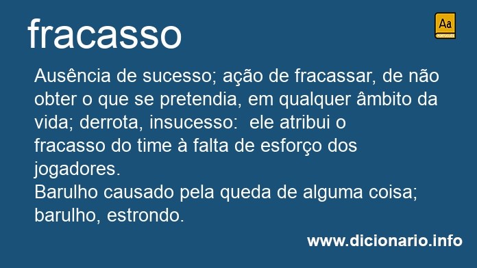 Significado de fracasso