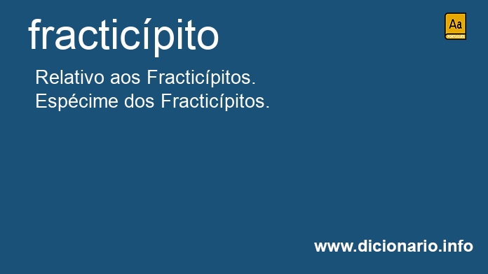 Significado de fracticpito