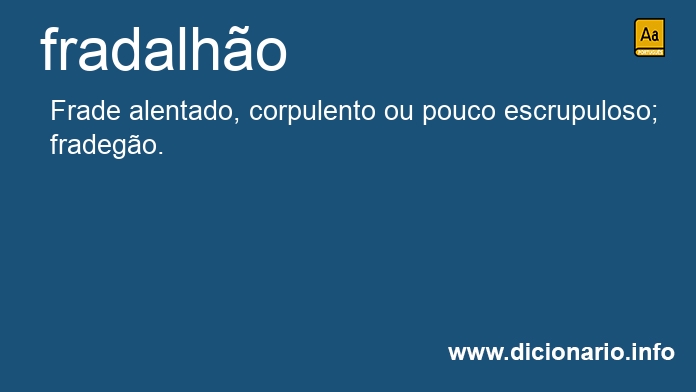 Significado de fradalho