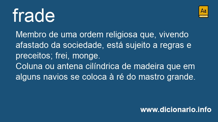 Significado de frades