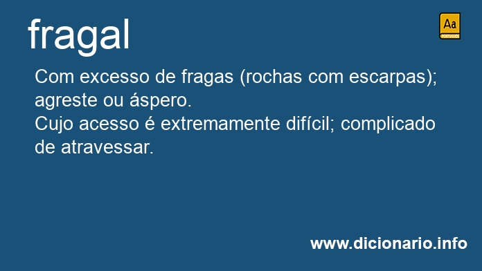 Significado de fragal