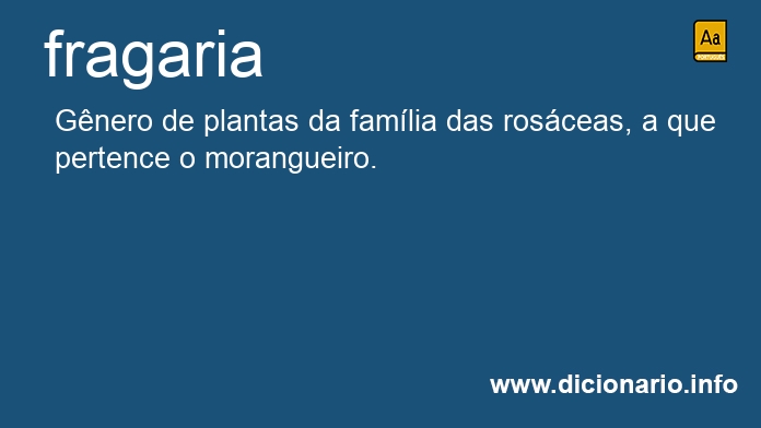 Significado de fragaria