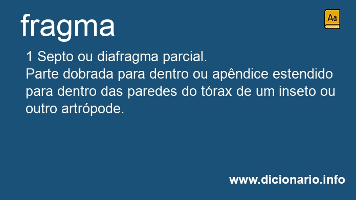 Significado de fragma