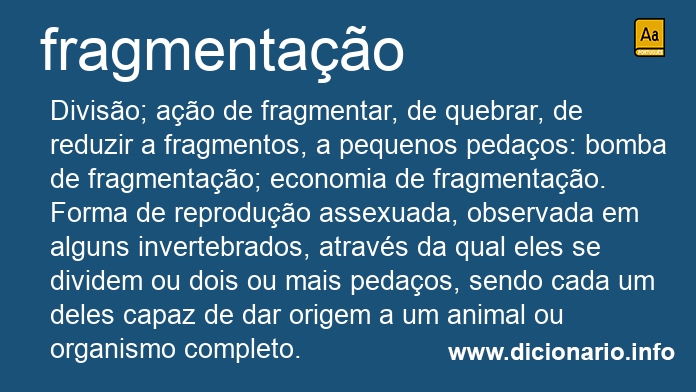 Significado de fragmentao