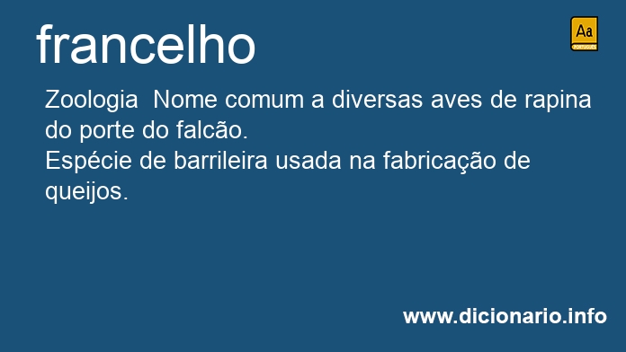 Significado de francelho