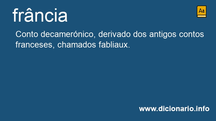 Significado de frncia