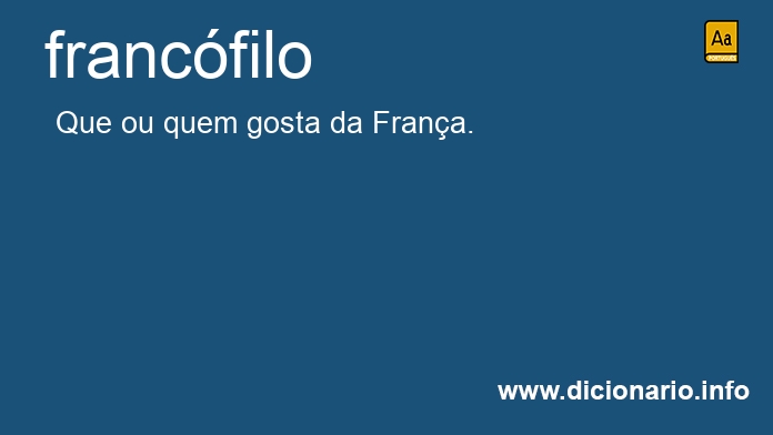 Significado de francfila