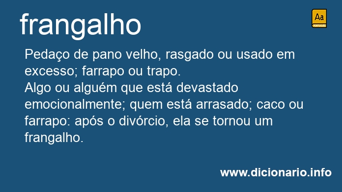 Significado de frangalho