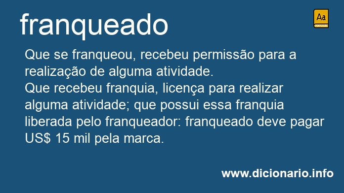 Significado de franqueado