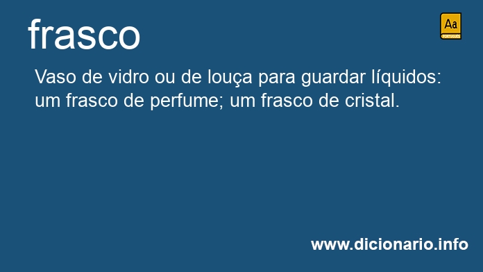 Significado de frasco