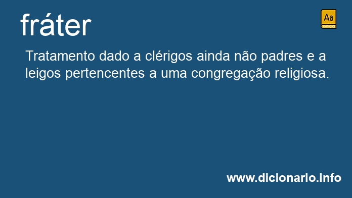 Significado de frter