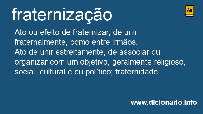 Significado de fraternizao