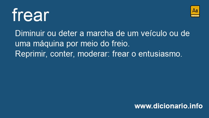 Significado de frear