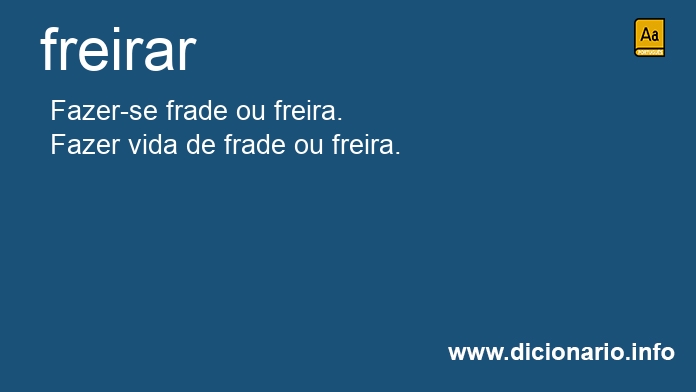 Significado de freirar