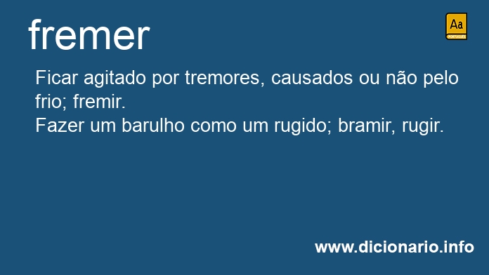 Significado de fremer