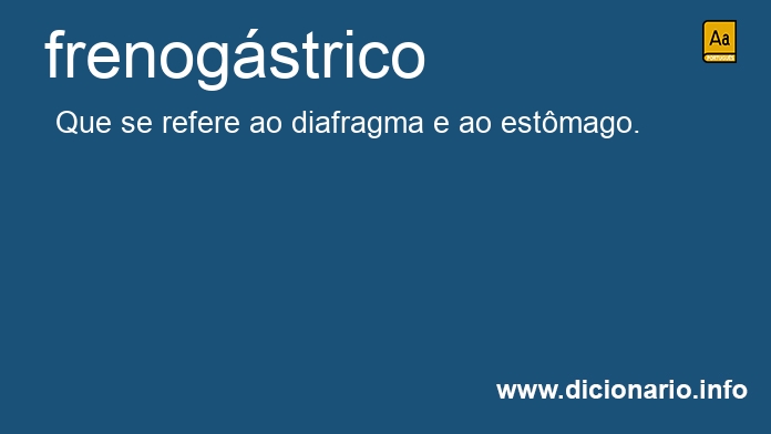 Significado de frenogstrico