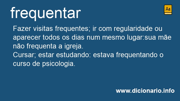 Significado de frequentais