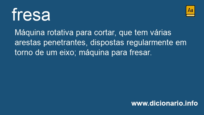 Significado de fresa