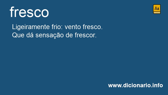 Significado de frescos