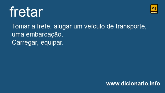 Significado de fretar