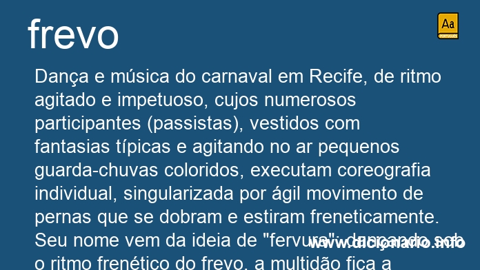 Significado de frevos