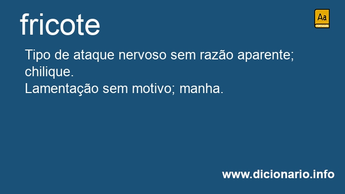 Significado de fricote