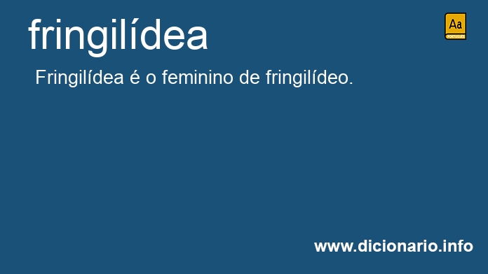 Significado de fringildea