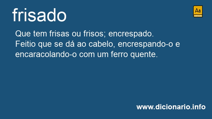 Significado de frisado