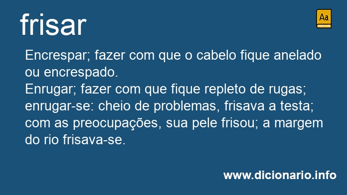 Significado de frisar