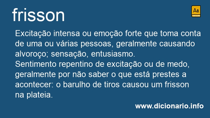 Significado de frisson