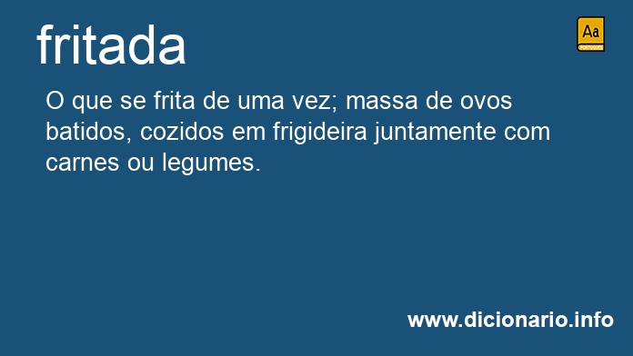 Significado de fritada