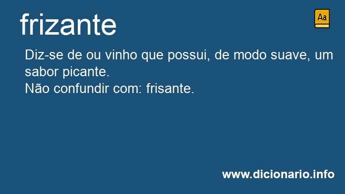 Significado de frizante