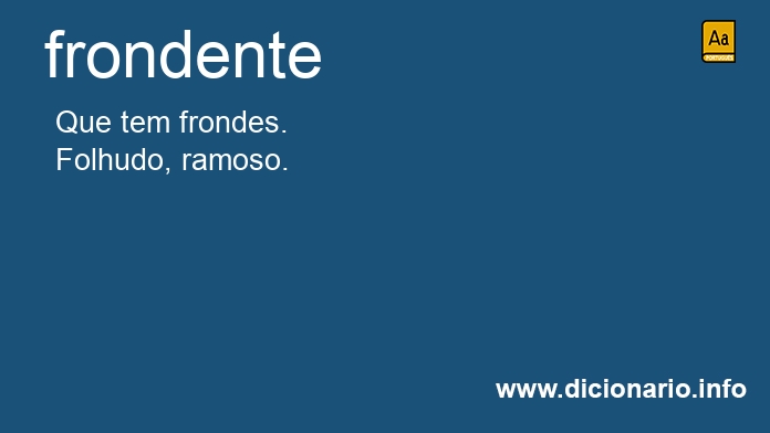 Significado de frondentes