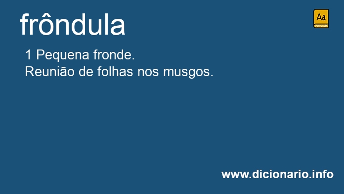 Significado de frndula