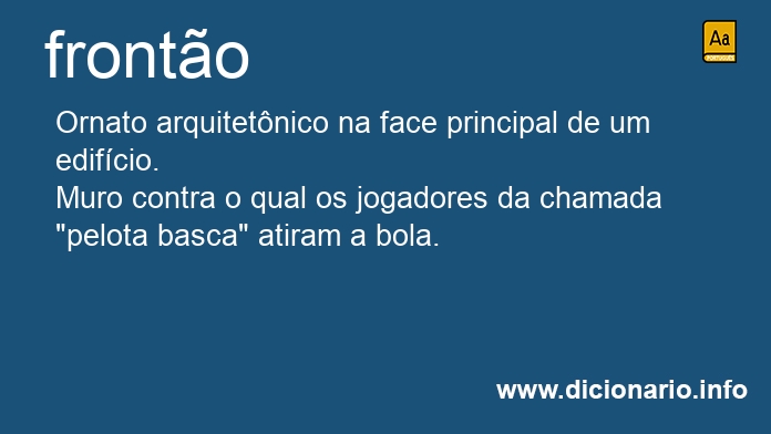 Significado de fronto