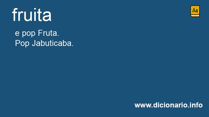 Significado de fruita