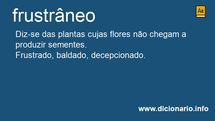Significado de frustrneo