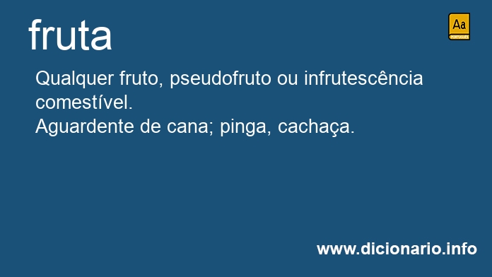 Significado de fruta