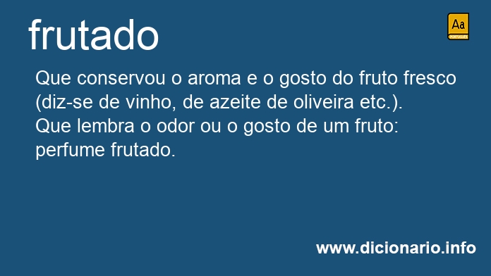 Significado de frutados