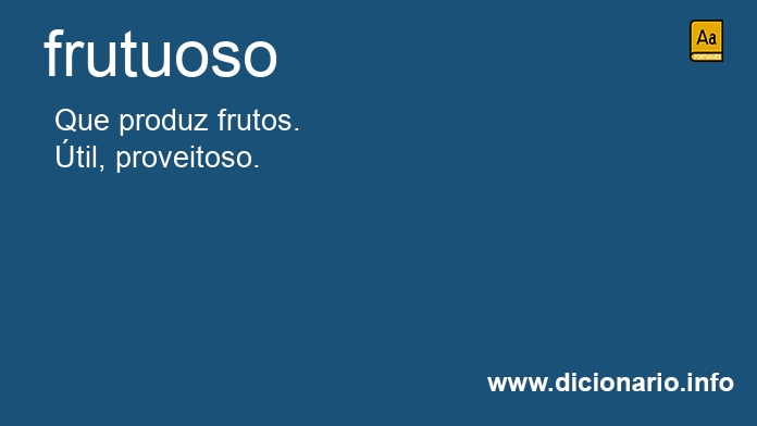 Significado de frutuosos