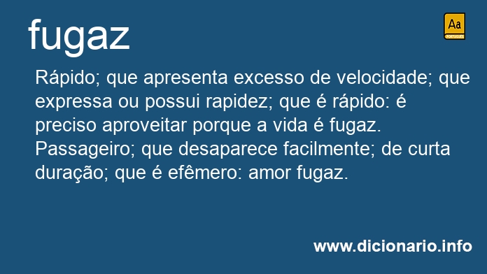 Significado de fugazes