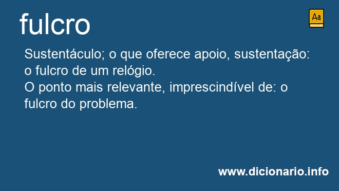 Significado de fulcro