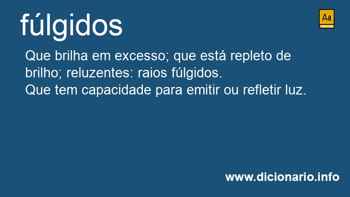 Significado de flgidos