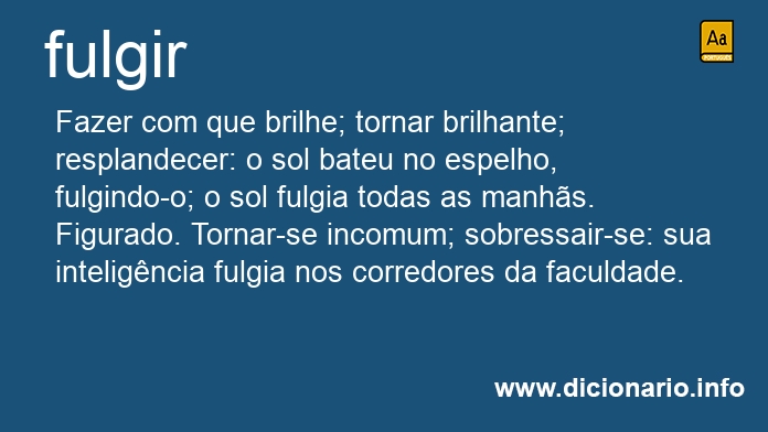 Significado de fulgiremos