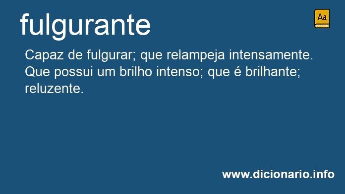 Significado de fulgurantes