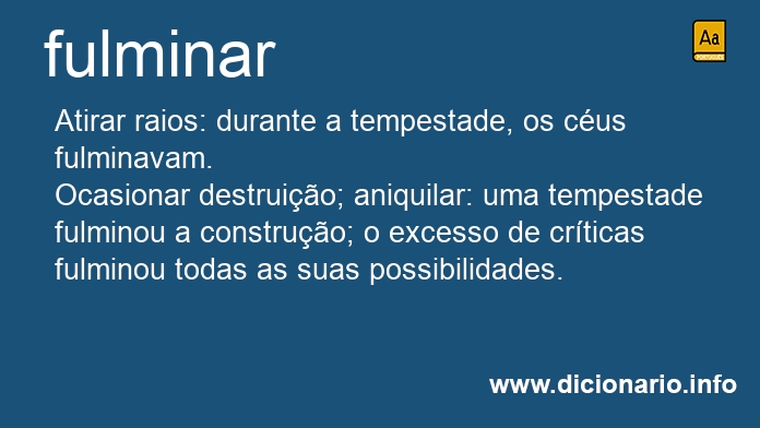 Significado de fulminavam